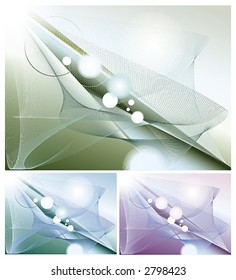 Geometrical abstraction with lights and curves