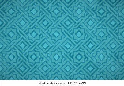 Geometrical Arabic - Ottoman Islamic Pattern Background