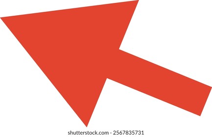 Geometrical Arrow Sign Vector Illustration