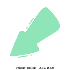 Geometrical Arrow Sign Vector Illustration