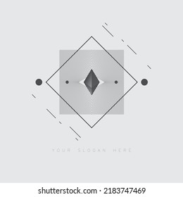 Geometrical art vector, minimal abstract design.
