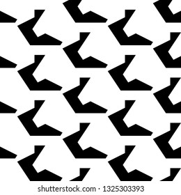 Geometrical backdrop. Figures ornament. Simple shapes wallpaper. Geometric background. Polygonal motif. Digital paper, textile print, abstract. Seamless pattern. Vector.