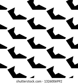 Geometrical backdrop. Figures ornament. Simple shapes wallpaper. Geometric background. Polygonal motif. Digital paper, textile print, abstract. Seamless pattern. Vector.