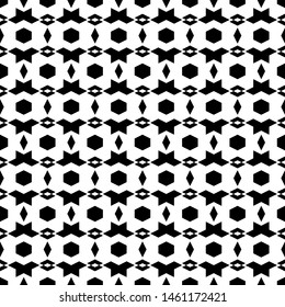 Geometrical backdrop. Seamless pattern.Polygons background. Hexagons, rhombuses, figures ornament. Simple shapes wallpaper. Digital paper, web designing, textile print. Vector