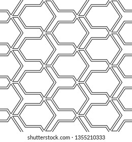 Geometrical backdrop. Shapes background. Geometric wallpaper.Figures ornament. Polygons motif. Digital paper, textile print, web design, abstract. Seamless pattern. Vector