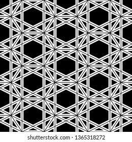 Geometrical backdrop.Figures motif. Hexagons, triangles ornament.Polygons background. Hexagonal, triangular shapes wallpaper. Digital paper, web designing, textile print. Seamles pattern.