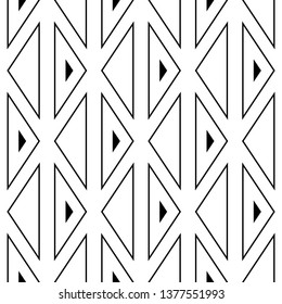 Geometrical backdrop.Polygons motif. Triangles ornament. Geometric figures background.Digital paper, textile print, web design, abstract. Seamless pattern. Triangular shapes wallpaper. Vector.