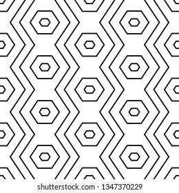 Geometrical backdrop.Shapes wallpaper. Seamless pattern. Geometric background. Polygonal motif. Hexagons, figures ornament. Digital paper, textile print, abstract. Vector
