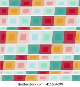 Geometrical background with  colored squares. Abstract pattern.