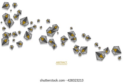 Geometrical background with diamonds.