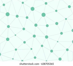 Geometrical background with lines and dots. Graphic background. Vector illustration.