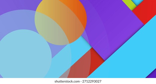 Geometrischer Hintergrund im Materialdesign-Stil mit Papierstücken auf verschiedenen Höhenlagen. Sommerkonzept