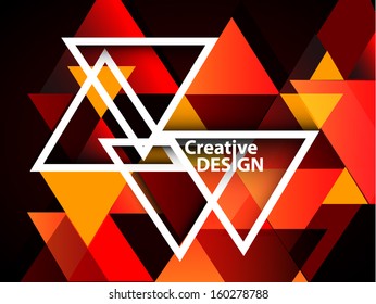 Geometrical background - Overlapping shapes