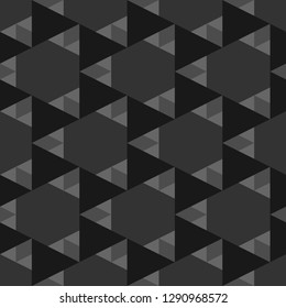 Geometrical background.Polygons motif.Seamless ornament.Geometric backdrop. Triangular, quadrangular, hexagonal shapes wallpaper. Hexagons, triangles, rhombuses pattern.Digital paper, abstract.
