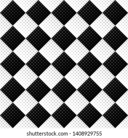 Geometrical black and white circle pattern background - abstract vector illustration from rings