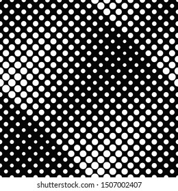 Geometrical black and white dot pattern background - abstract vector graphic