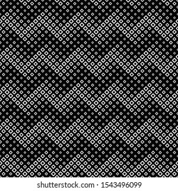 Geometrical black and white seamless square pattern background - abstract vector graphic from squares