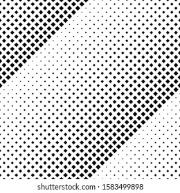 Geometrical black and white square pattern background - abstract monochrome vector graphic design from squares