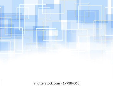 Geometrical Blue Square Background. Vector Illustration