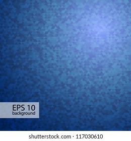 Geometrical blue triangles background