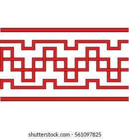 geometrical border. ornament. vector. 