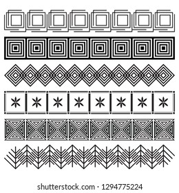 Geometrical  borders made in vector for typographic design. A wonderful template for decorating posters, cards, menus, theatrical programs, party announcement, books. Easy to use.