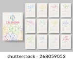 Geometrical calendar of 2016. Vector illustration