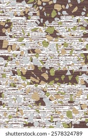 Geometrical Carpet Vector modern Pattern with trending colors in high resolution
