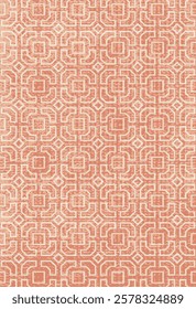 Geometrical Carpet Vector modern Pattern with trending colors in high resolution

