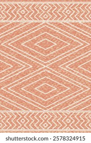 Geometrical Carpet Vector modern Pattern with trending colors in high resolution

