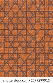 Geometrical Carpet Vector modern Pattern with trending colors in high resolution
