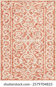 Geometrical Carpet Vector modern Pattern with trending colors in high resolution
