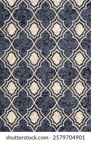 Geometrical Carpet Vector modern Pattern with trending colors in high resolution
