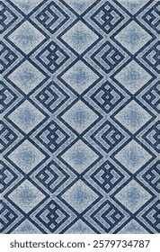 Geometrical Carpet Vector modern Pattern with trending colors in high resolution
