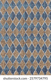 Geometrical Carpet Vector modern Pattern with trending colors in high resolution
