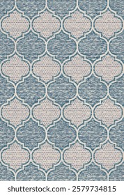 Geometrical Carpet Vector modern Pattern with trending colors in high resolution
