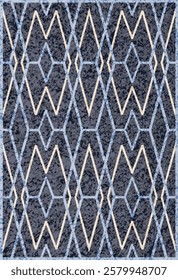 Geometrical Carpet Vector modern Pattern with trending colors in high resolution
