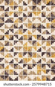 Geometrical Carpet Vector modern Pattern with trending colors in high resolution
