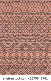 Geometrical Carpet Vector modern Pattern with trending colors in high resolution
