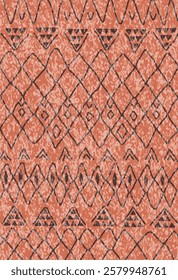 Geometrical Carpet Vector modern Pattern with trending colors in high resolution
