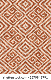 Geometrical Carpet Vector modern Pattern with trending colors in high resolution
