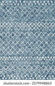 Geometrical Carpet Vector modern Pattern with trending colors in high resolution
