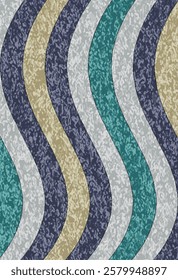 Geometrical Carpet Vector modern Pattern with trending colors in high resolution
