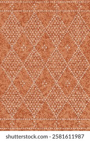 Geometrical Carpet Vector modern Pattern with texture and trending colors in high resolution
