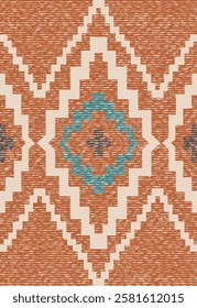 Geometrical Carpet Vector modern Pattern with texture and trending colors in high resolution
