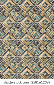 Geometrical Carpet Vector modern Pattern with texture and trending colors in high resolution
