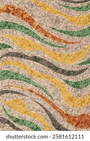 Geometrical Carpet Vector modern Pattern with texture and trending colors in high resolution
