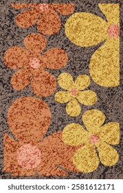 Geometrical Carpet Vector modern Pattern with texture and trending colors in high resolution

