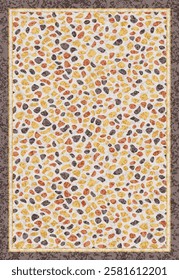 Geometrical Carpet Vector modern Pattern with texture and trending colors in high resolution
