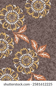 Geometrical Carpet Vector modern Pattern with texture and trending colors in high resolution
